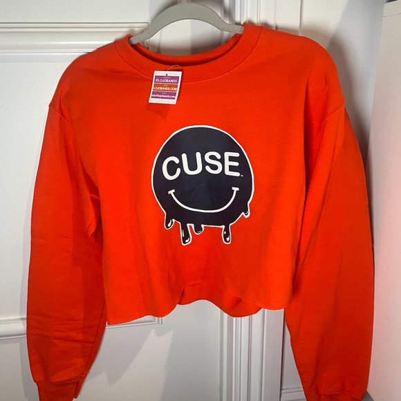 Syracuse Smile Cropped Tailgate Crewneck - Picture 5 of 5